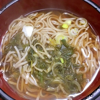 めかぶ蕎麦（温）